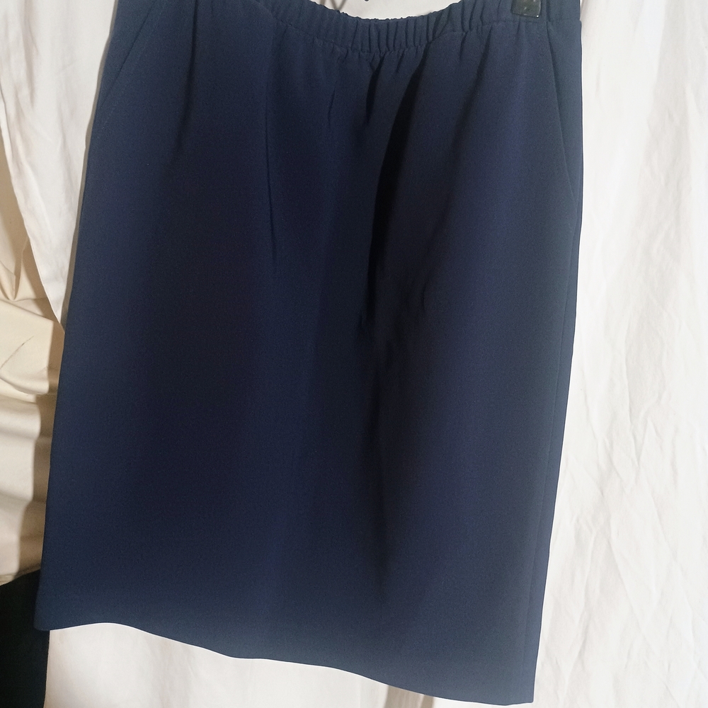St. John Navy Pencil Skirt
